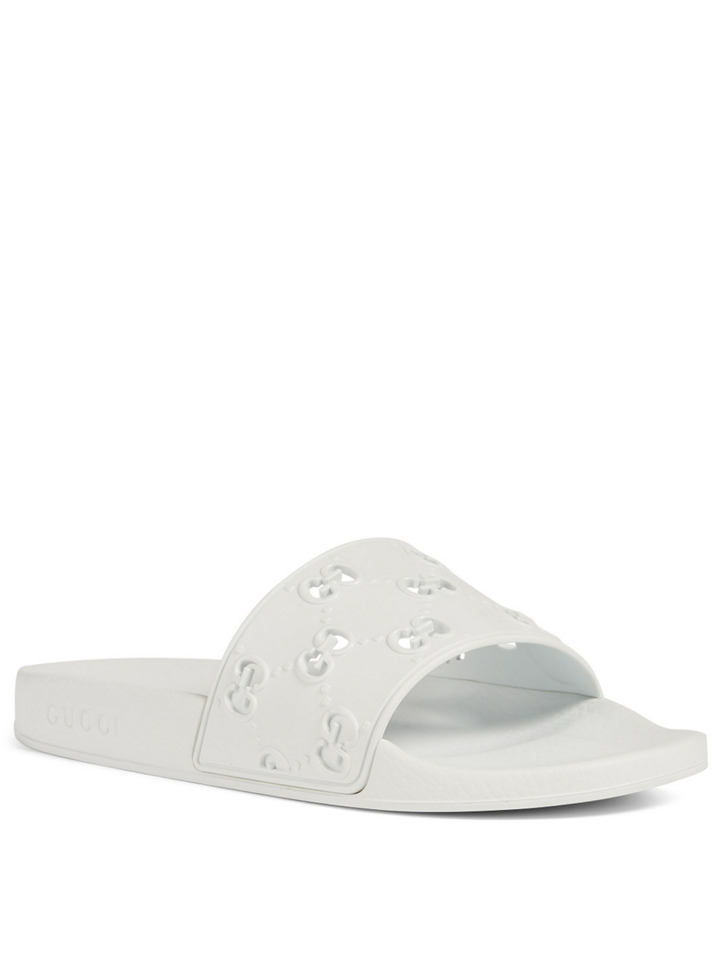 mens gucci rubber slides