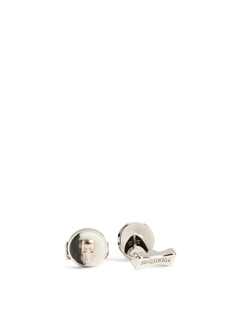 ALEXANDER MCQUEEN Skull Stone Cufflinks | Holt Renfrew Canada