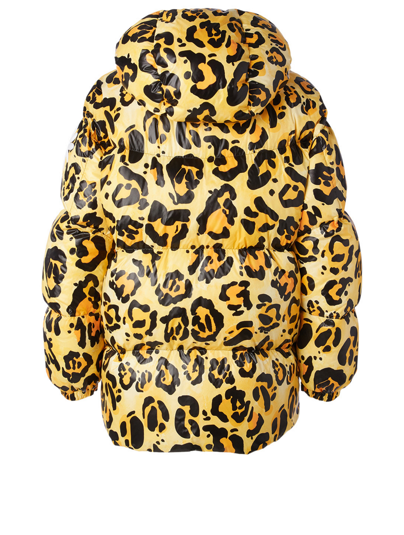 moncler leopard puffer