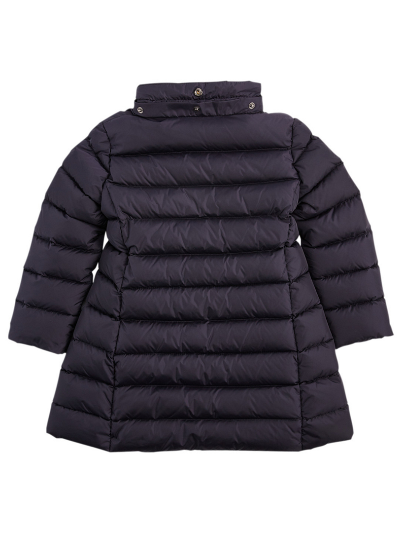 MONCLER ENFANT Girls Abelle Down Coat With Fur Hood | Holt Renfrew Canada