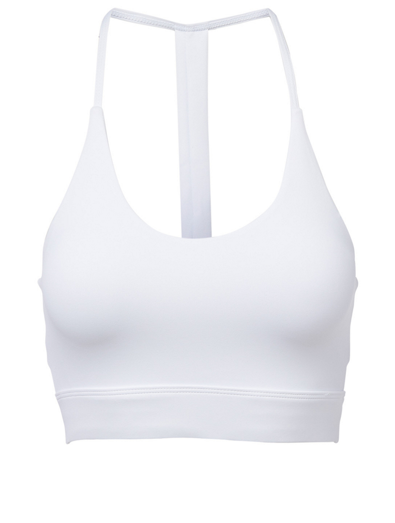 all white sports bra