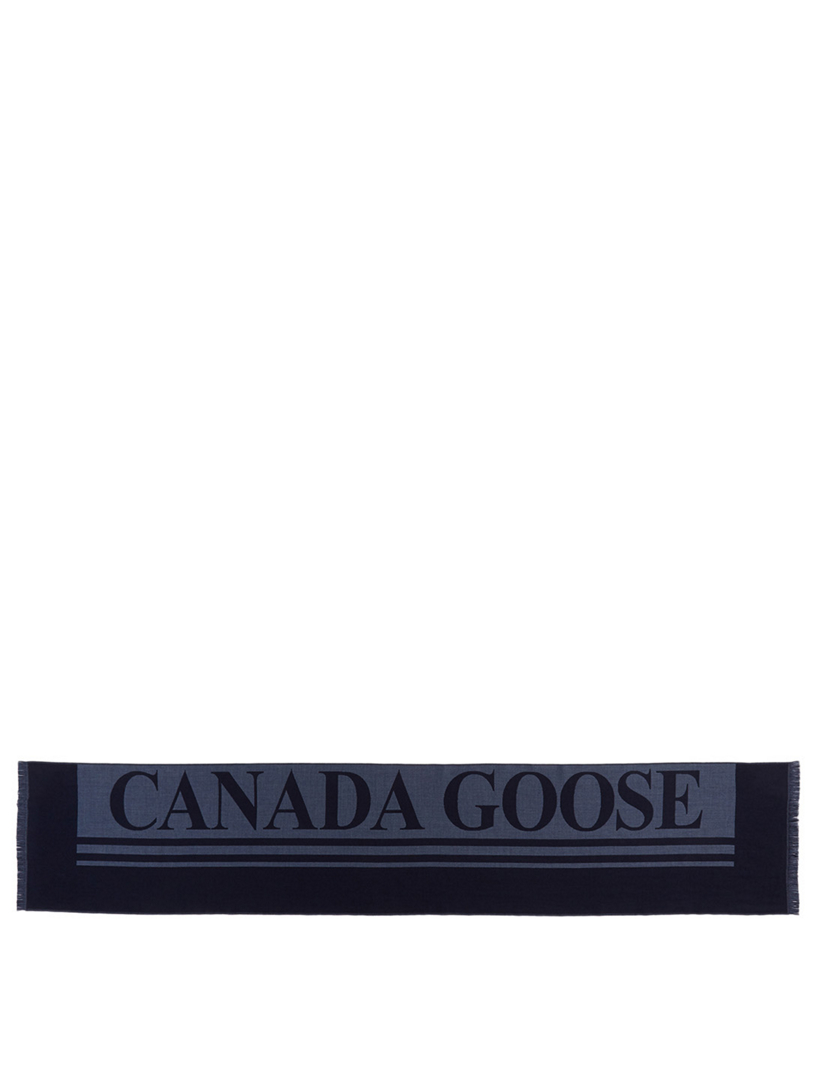 CANADA GOOSE Jacquard Logo Scarf | Holt Renfrew Canada