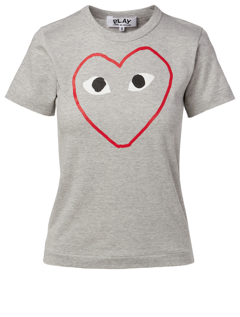 COMME DES GARÇONS PLAY Heart Outline T-Shirt | Holt Renfrew Canada