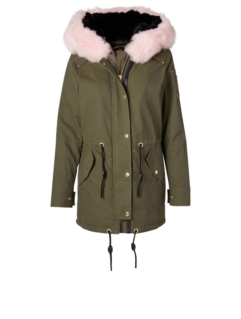 anorak with fur hood