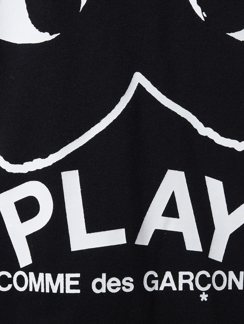 comme des garcons play inverted heart logo tee