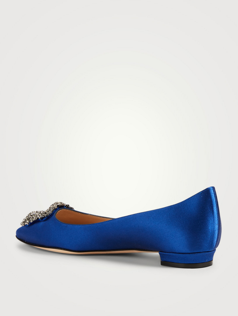 manolo blahnik satin flats