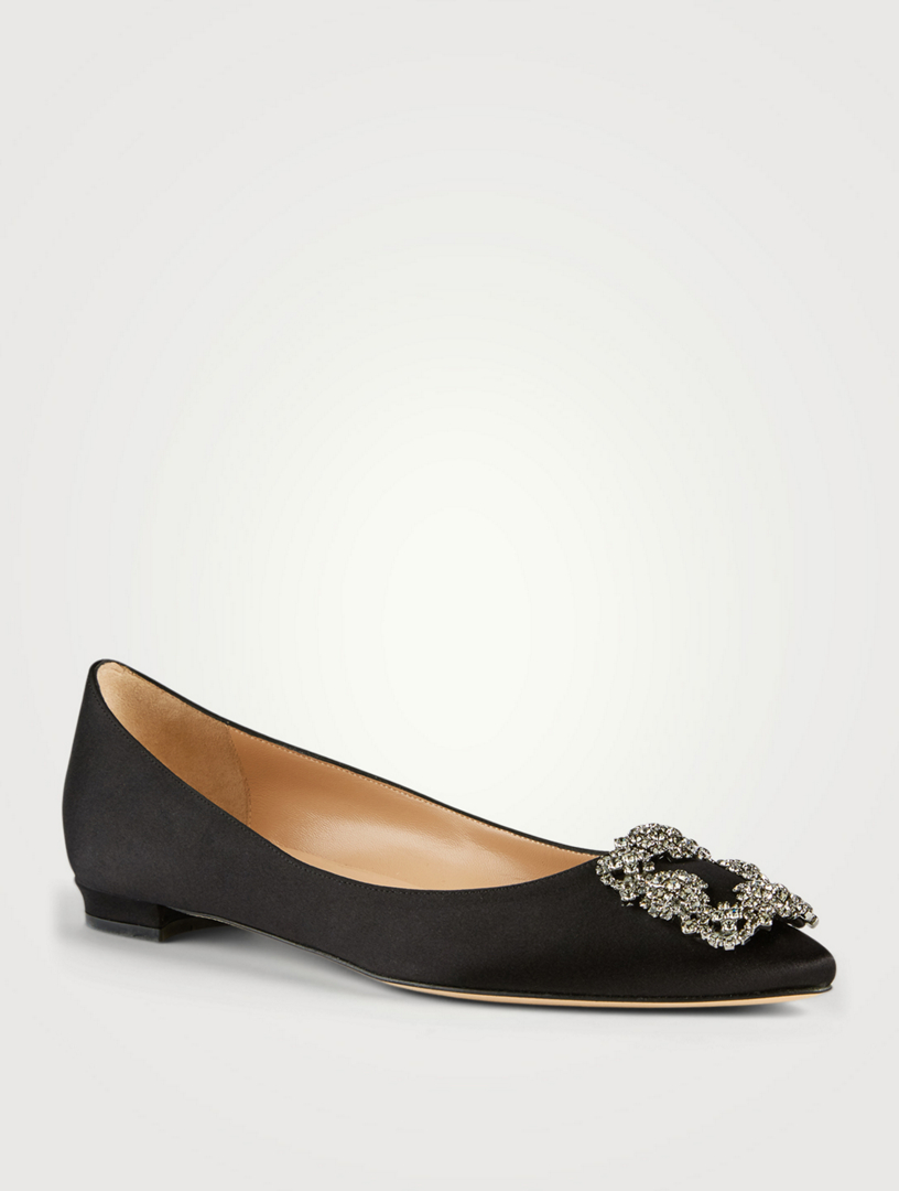 manolo blahnik black flats