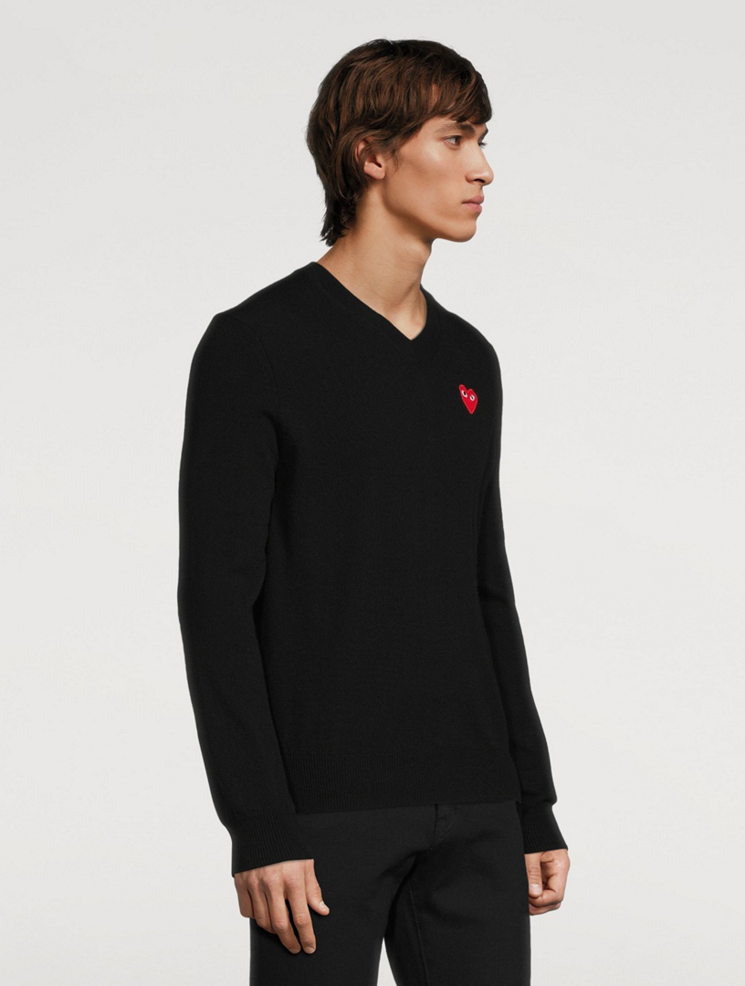 comme des garçons play sweater
