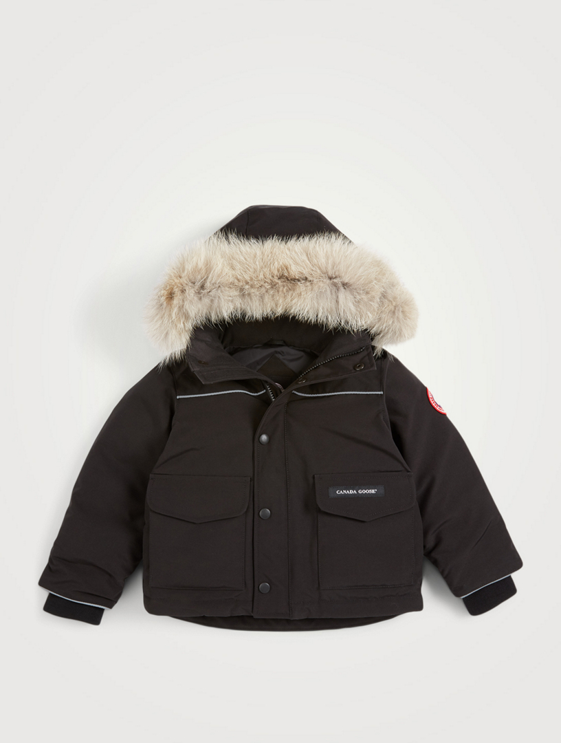 canada goose coat with fur hood