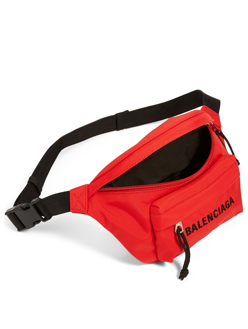 balenciaga red fanny pack