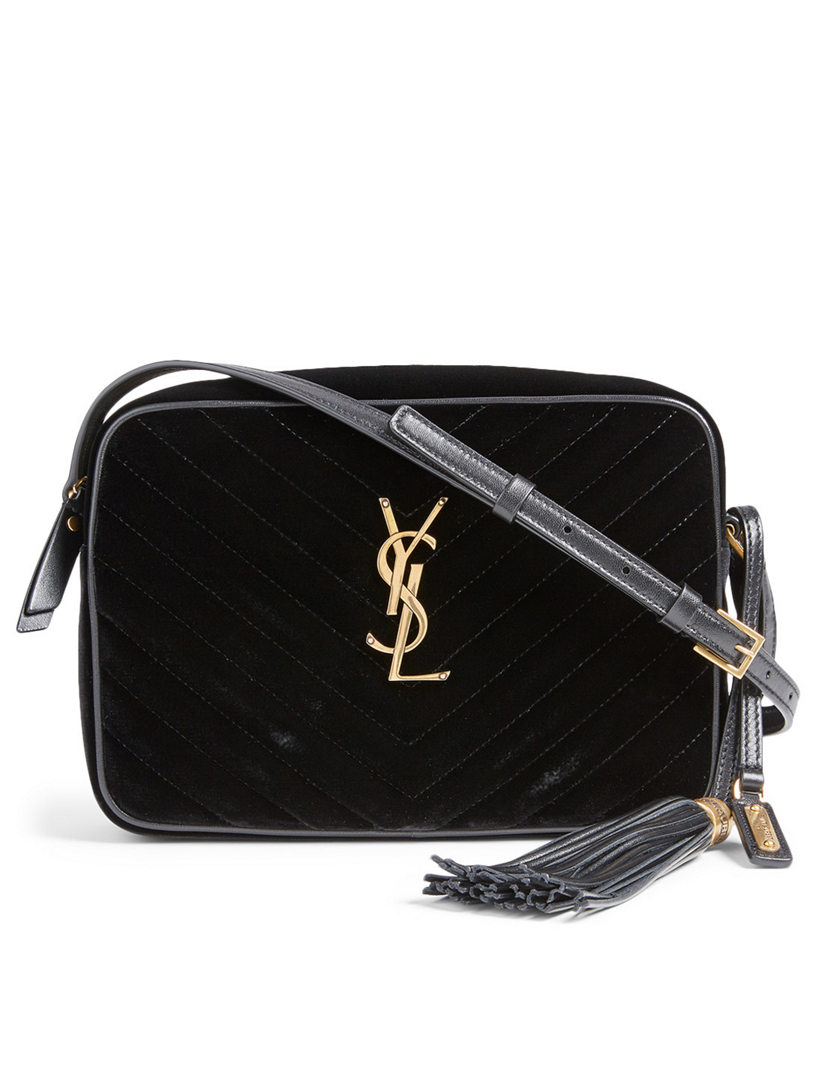 ysl velvet handbag