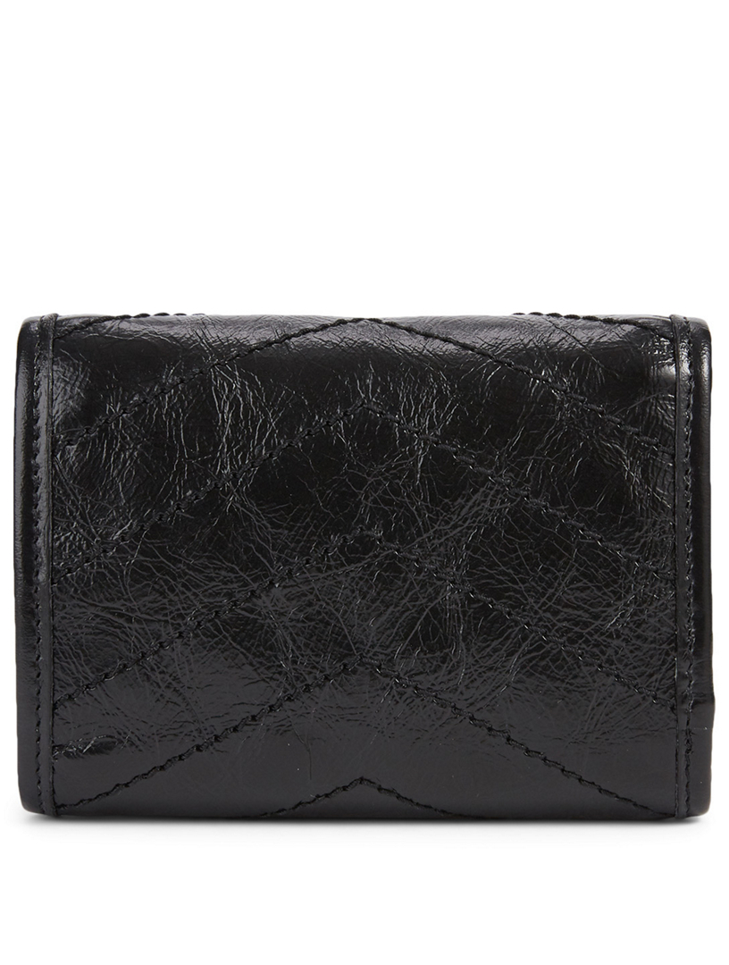 SAINT LAURENT Niki YSL Monogram Compact Leather Wallet | Holt Renfrew ...