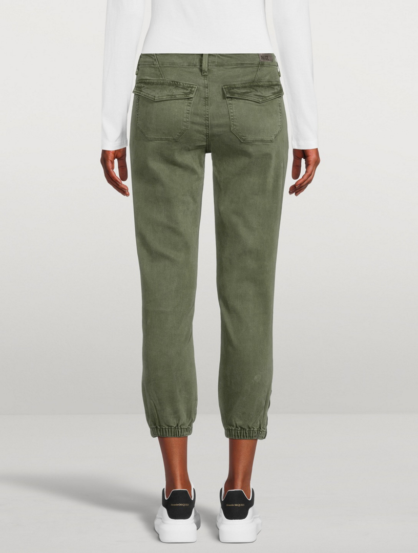 green cargo jeans womens