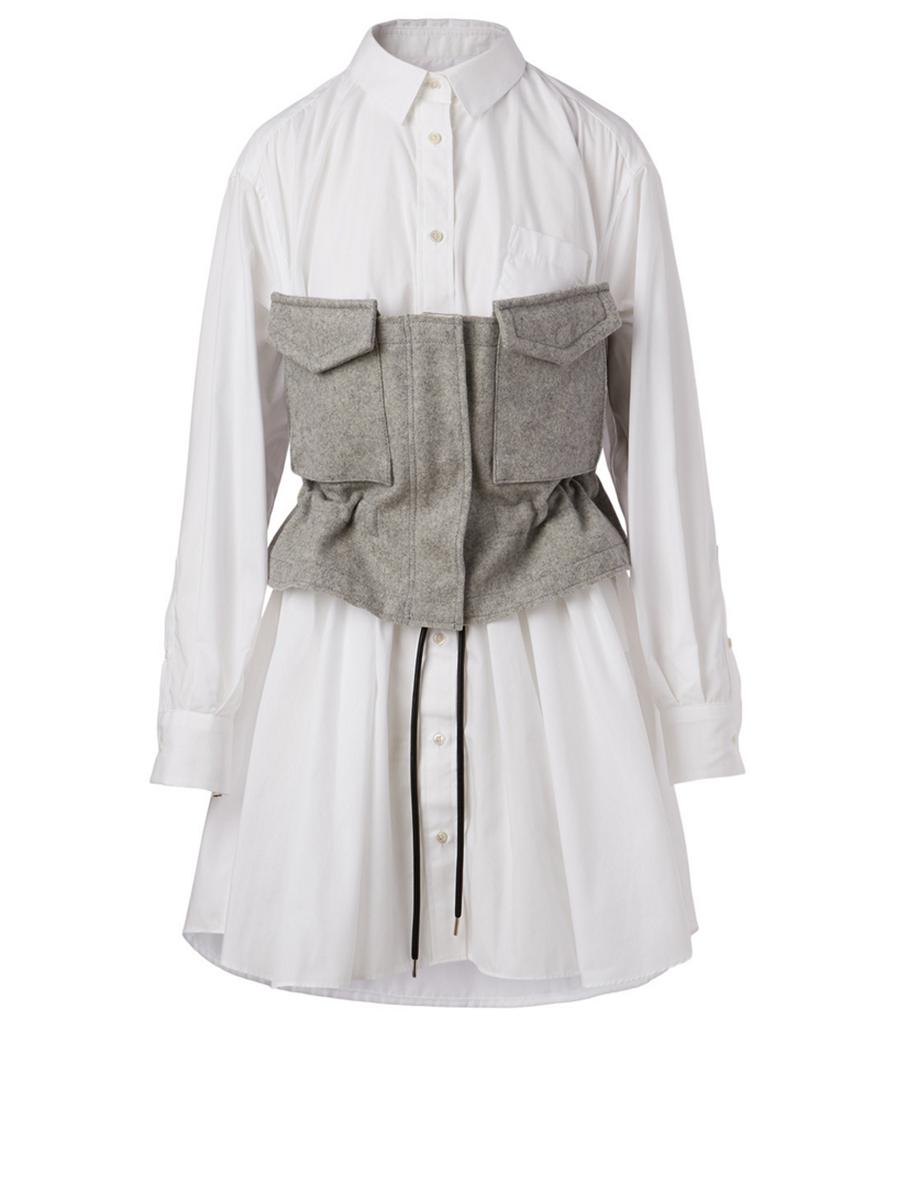 sacai shirt dress