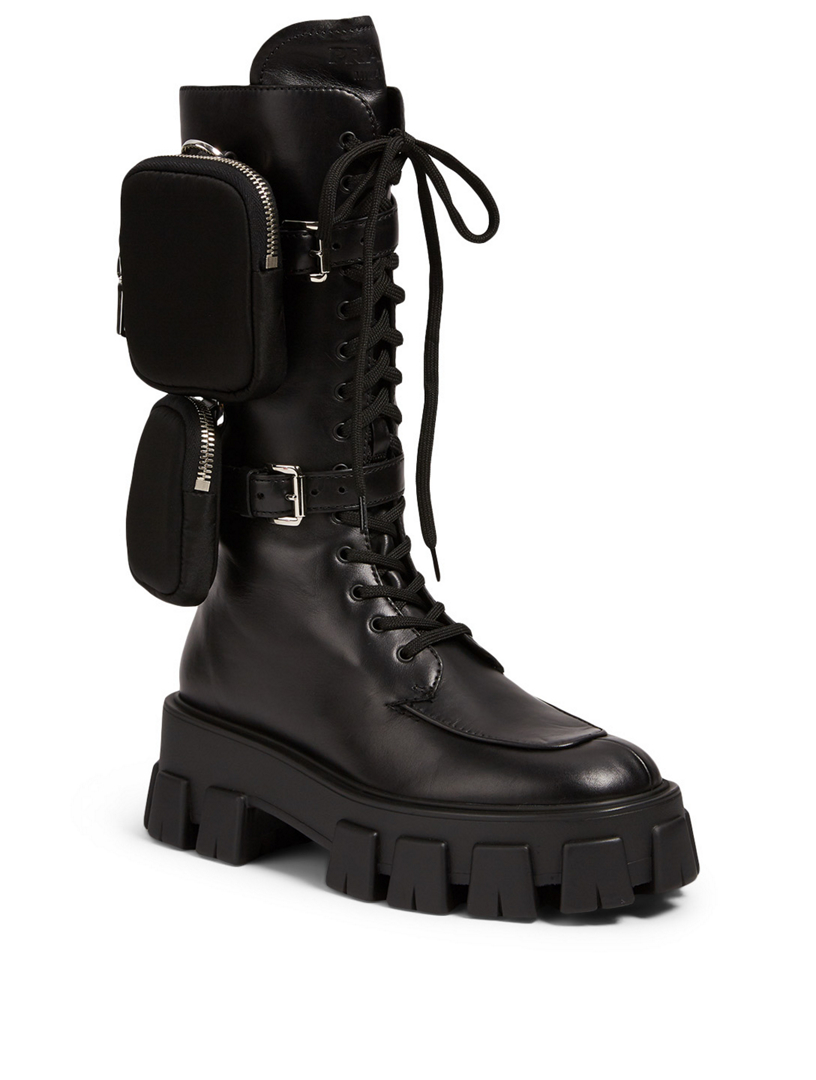 prada combat boots women's