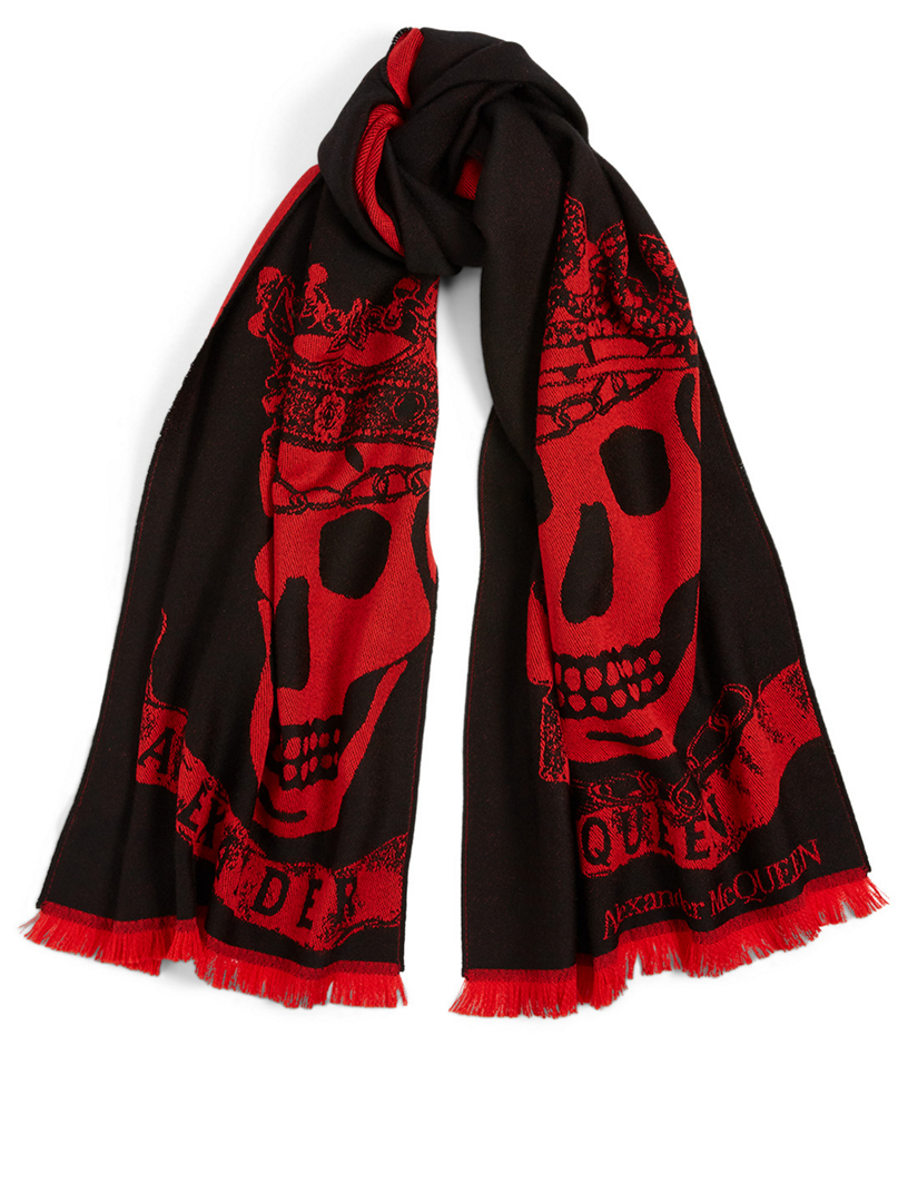 mcqueen wool scarf