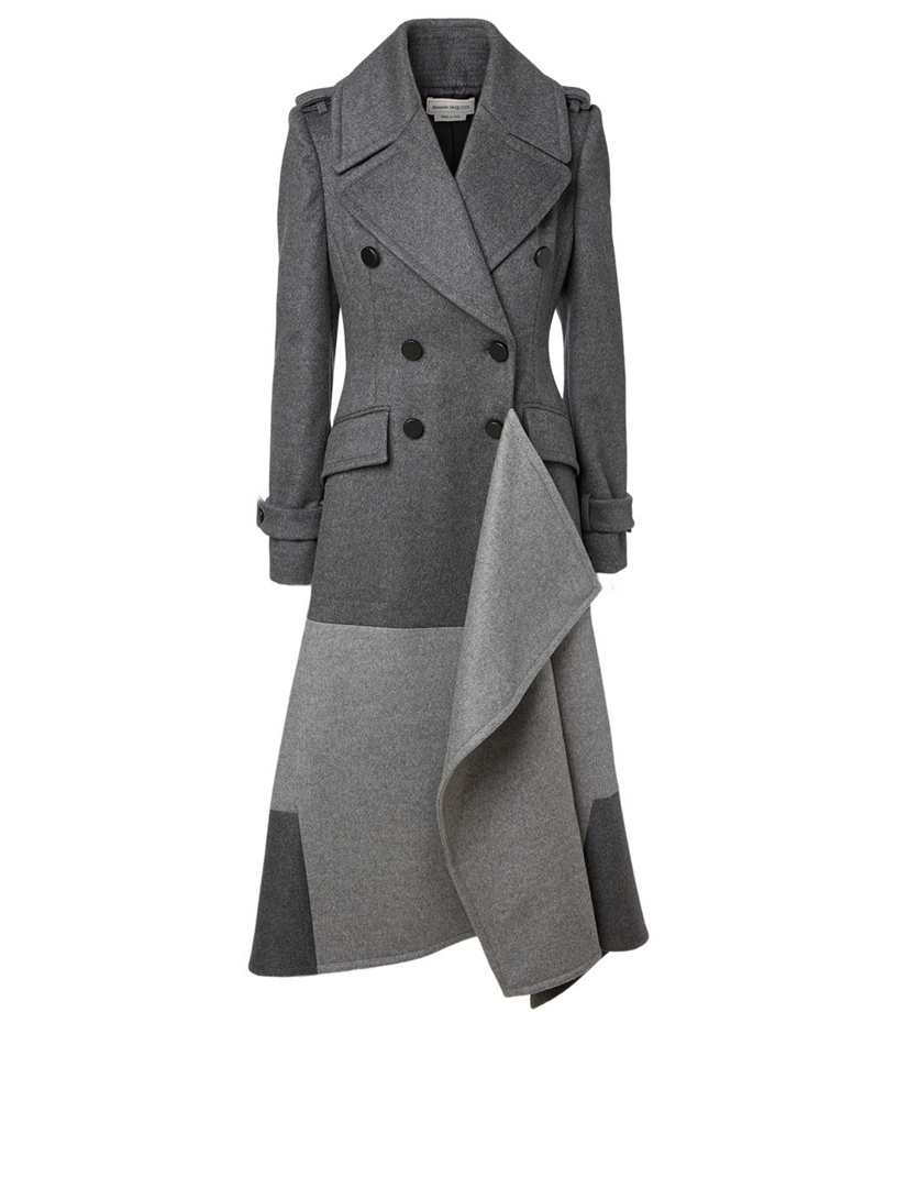 ALEXANDER MCQUEEN Wool And Cashmere Double-Breasted Coat | Holt 