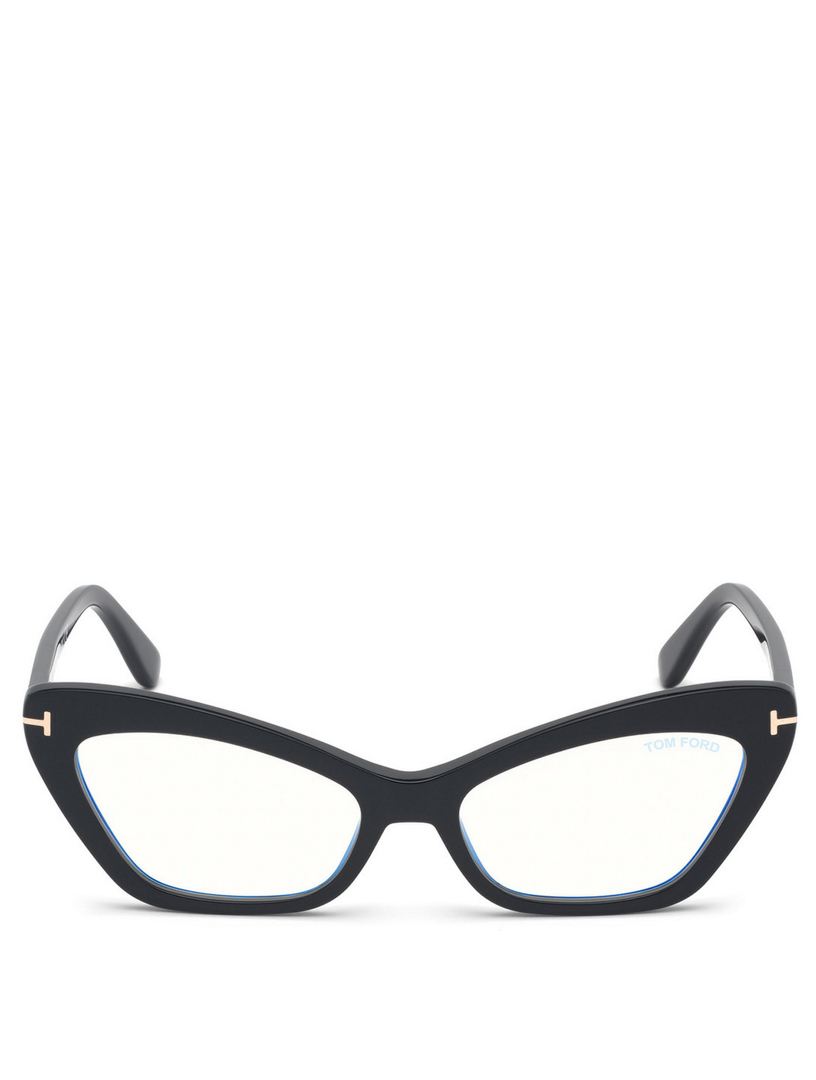 TOM FORD Cat Eye Optical Glasses With Blue Block And Clip-On Sunglass  Lenses | Holt Renfrew Canada