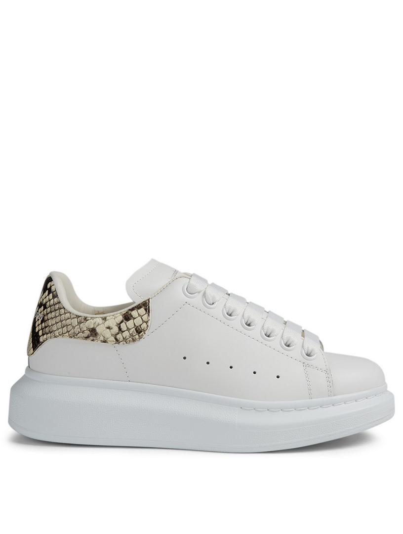 snakeskin alexander mcqueen black