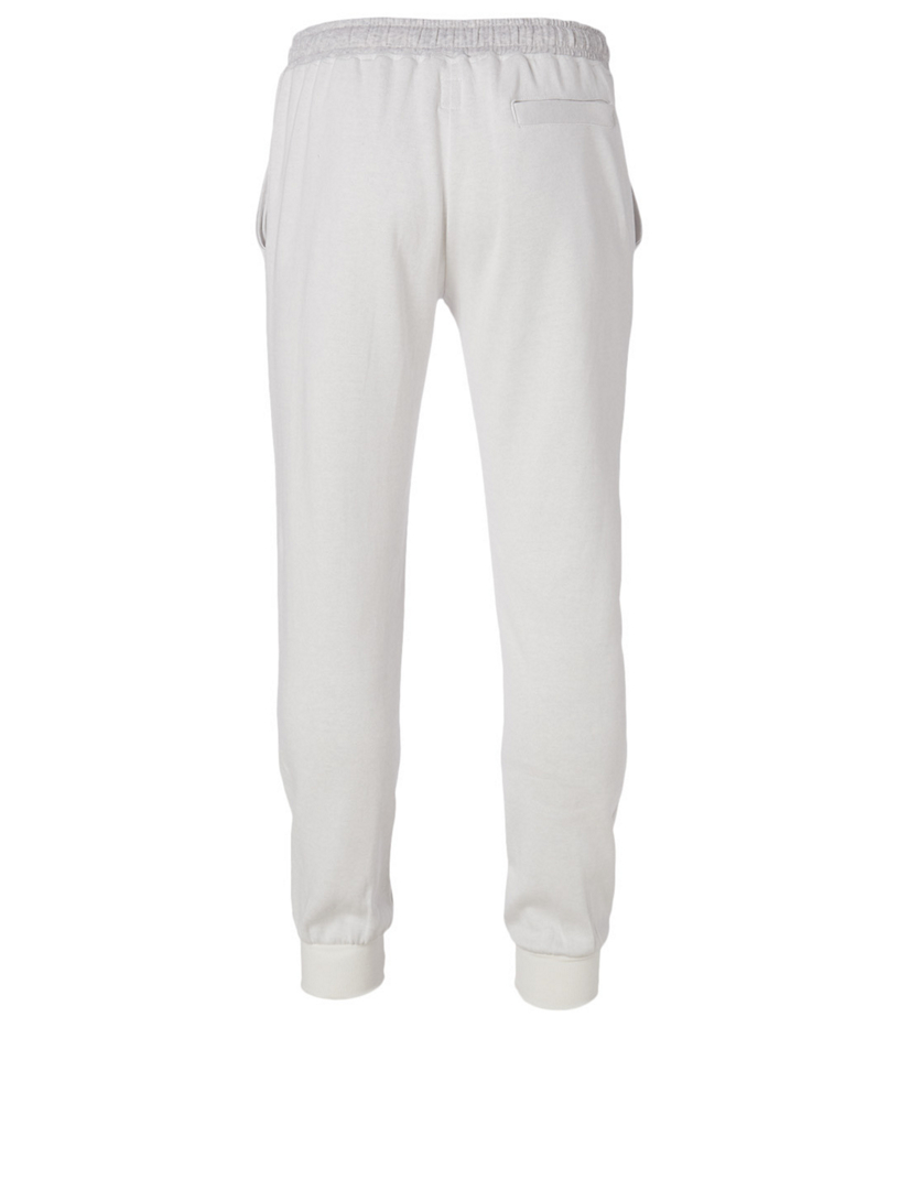 brushed jersey cotton blend jogger pants