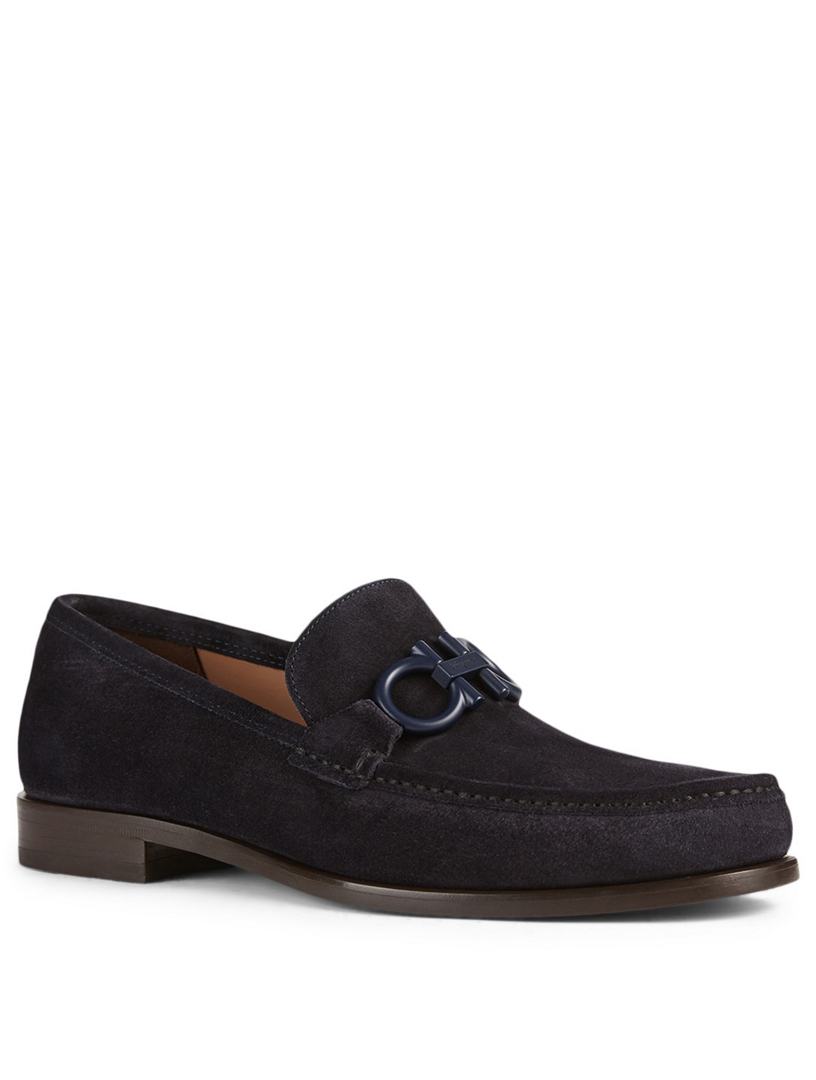 FERRAGAMO Rolo Suede Moccasin | Holt Renfrew Canada