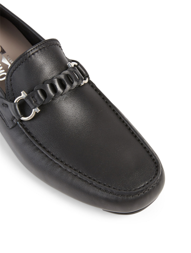 FERRAGAMO Stuart Leather Driver Shoes | Holt Renfrew Canada