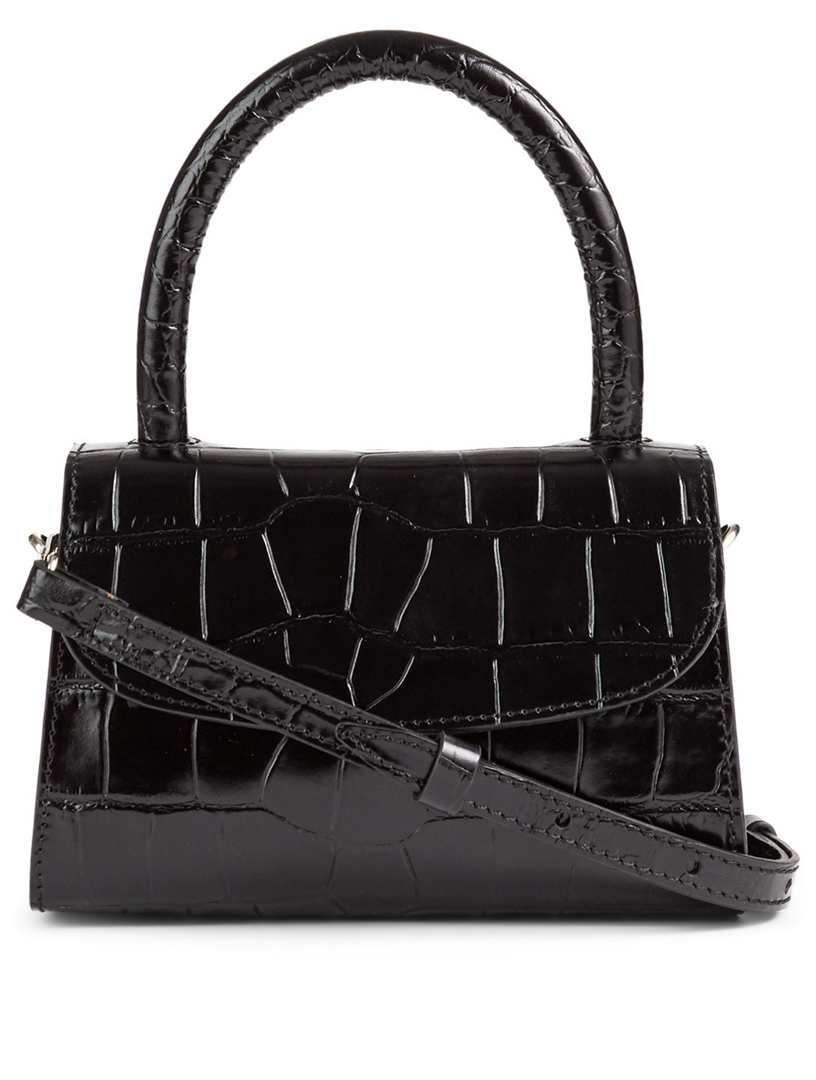 BY FAR Mini Croc-Embossed Leather Bag | Holt Renfrew Canada