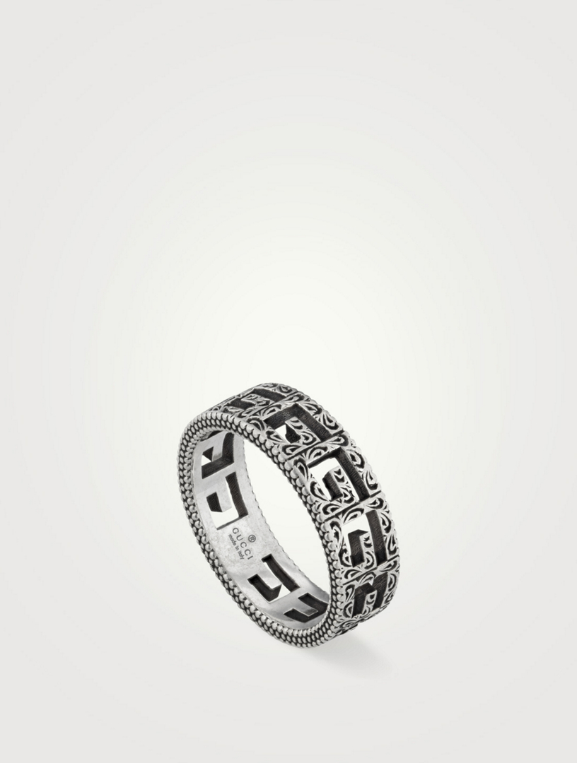 gucci ring mens silver