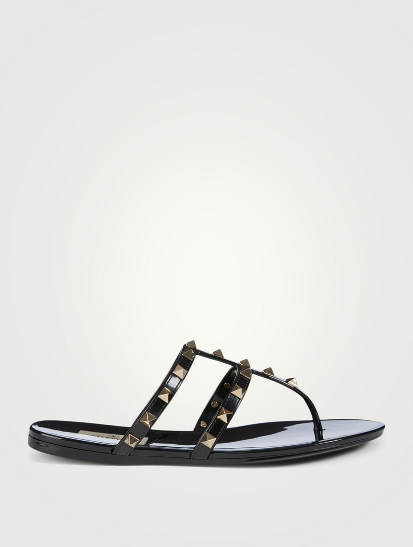 VALENTINO GARAVANI Rockstud Rubber Thong Sandals | Holt Renfrew Canada