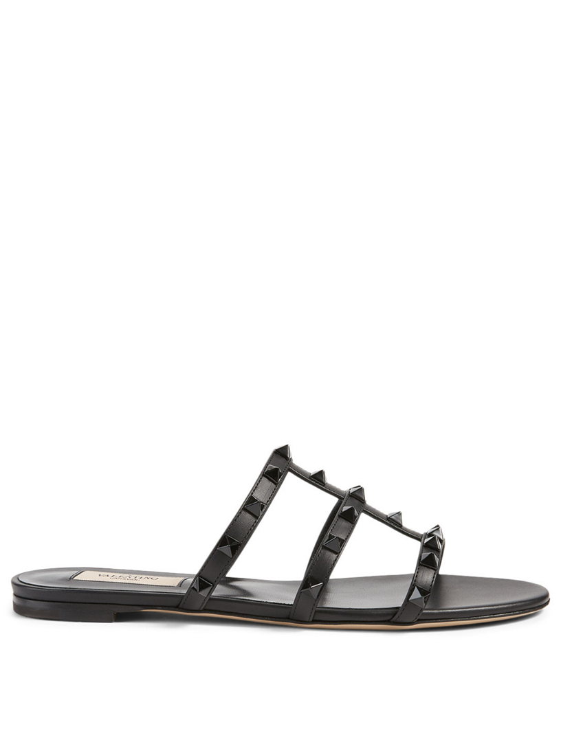 valentino rockstud sandals black