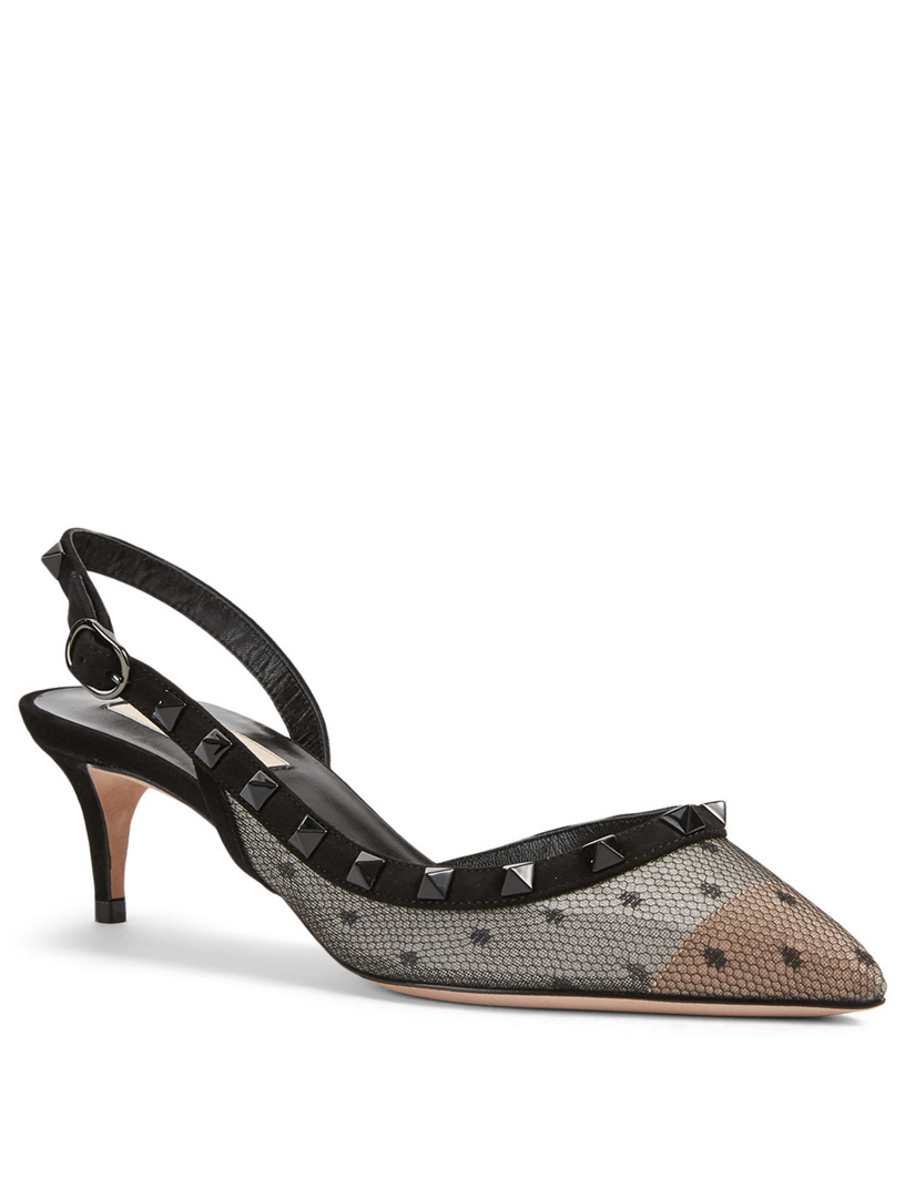 valentino slingback black