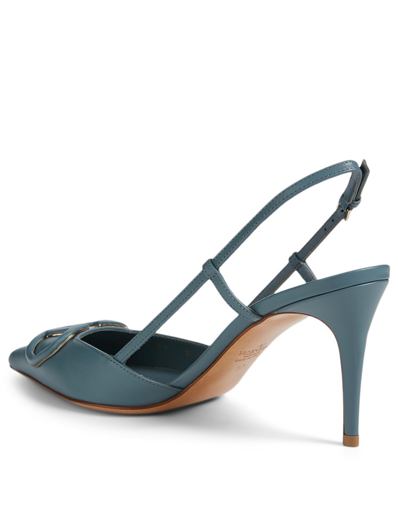 blue slingback pumps