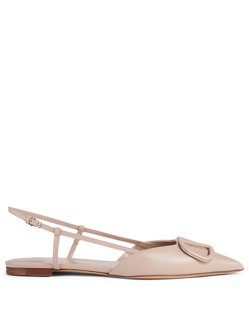 Vlogo Slingback Ballerina Black Mesh
