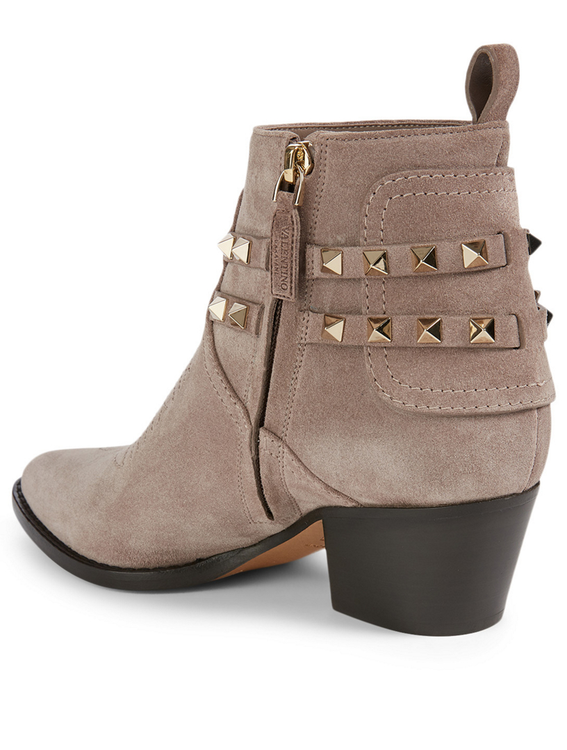 valentino suede ankle boots