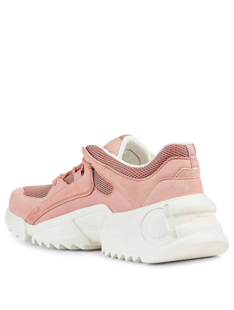 FERRAGAMO Skylar Mesh And Suede Sneakers | Holt Renfrew Canada