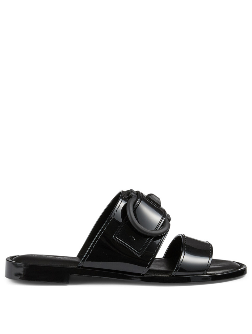 puma platform slides black