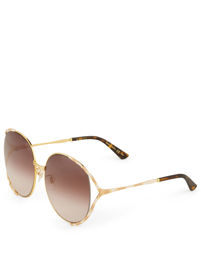 gucci round sunglasses womens