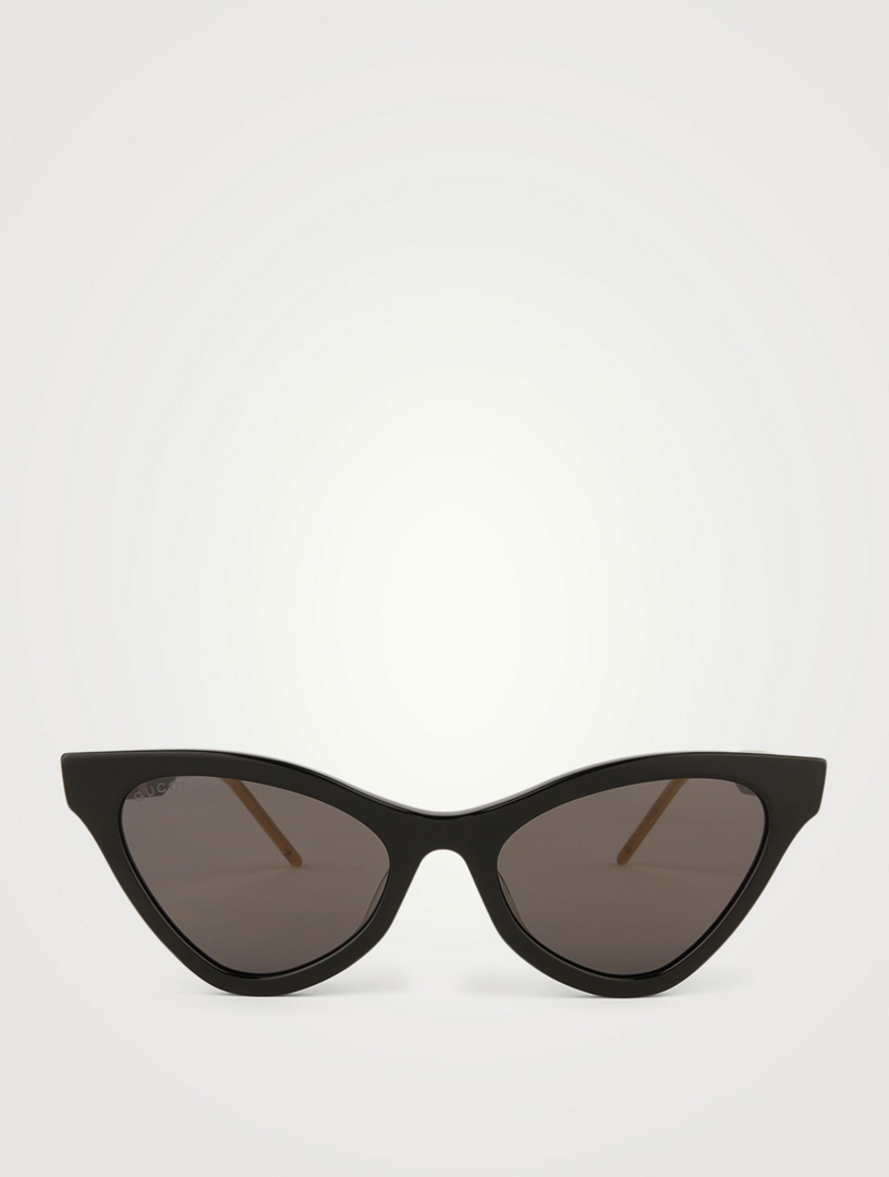 gucci cat eye sunglasses black