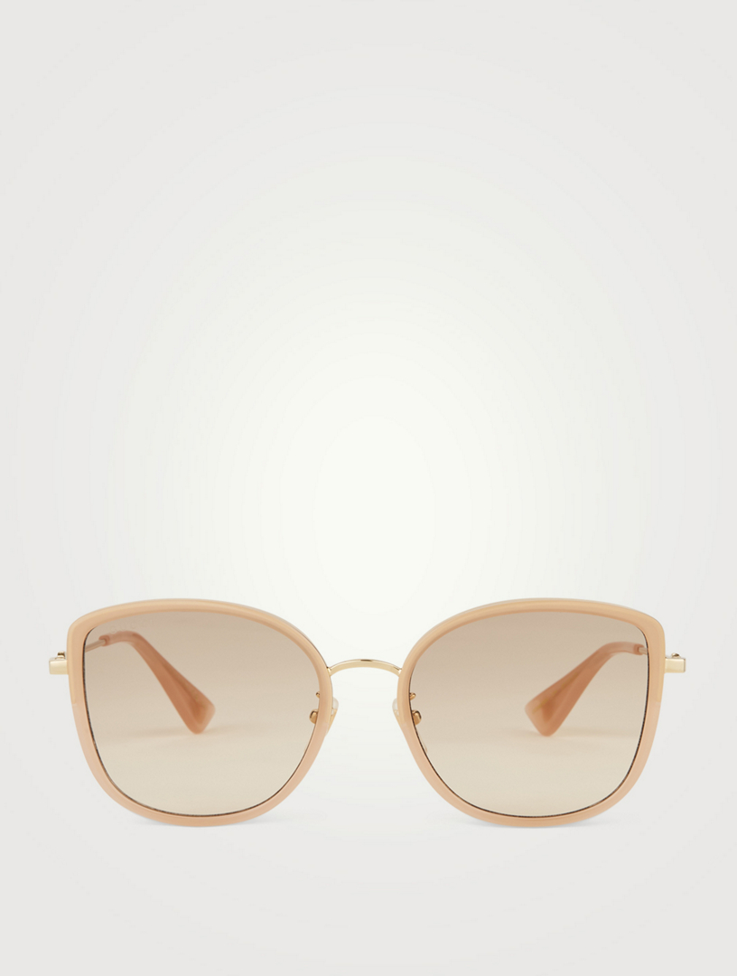 gucci white cat eye sunglasses