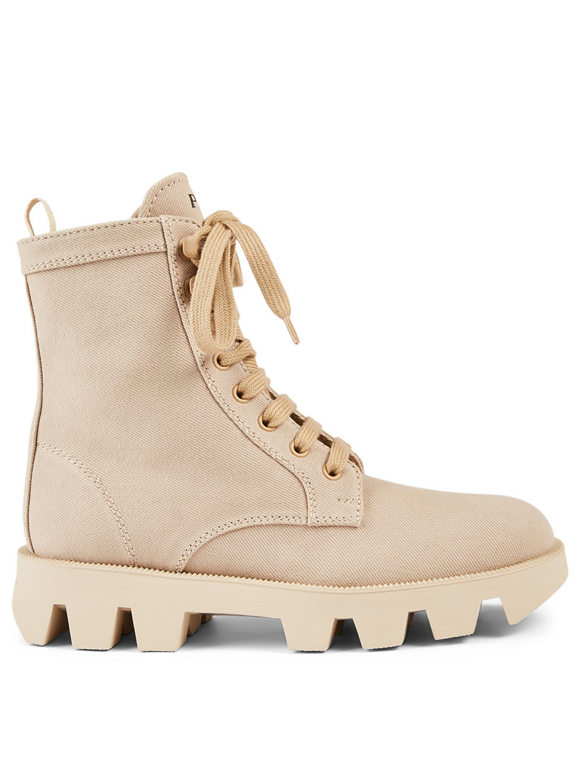 PRADA Canvas Combat Boots | Holt Renfrew Canada