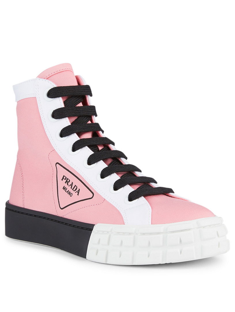 prada rose sneakers