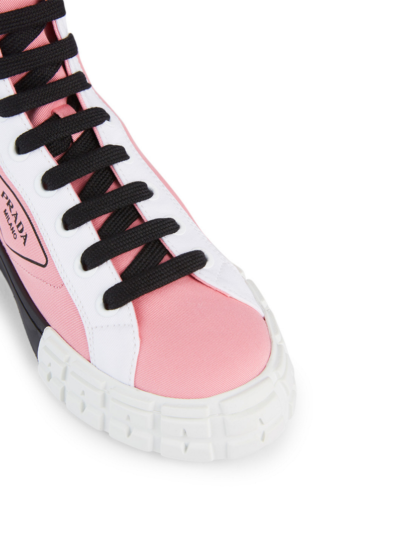 prada rose sneakers