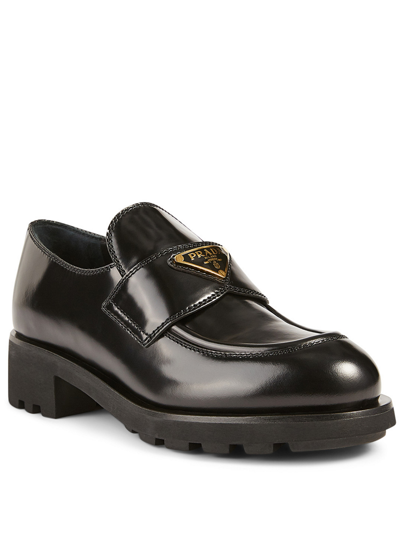 prada loafers heel
