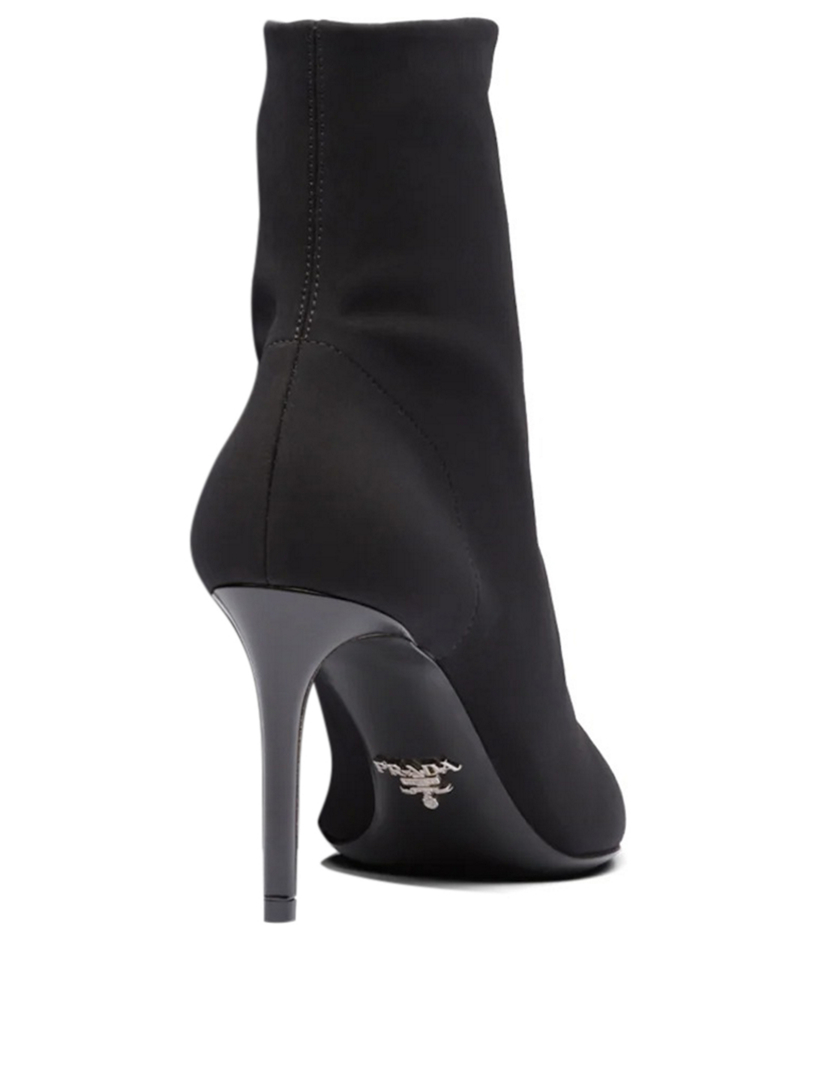 PRADA Technical Fabric Heeled Ankle Boots | Holt Renfrew Canada