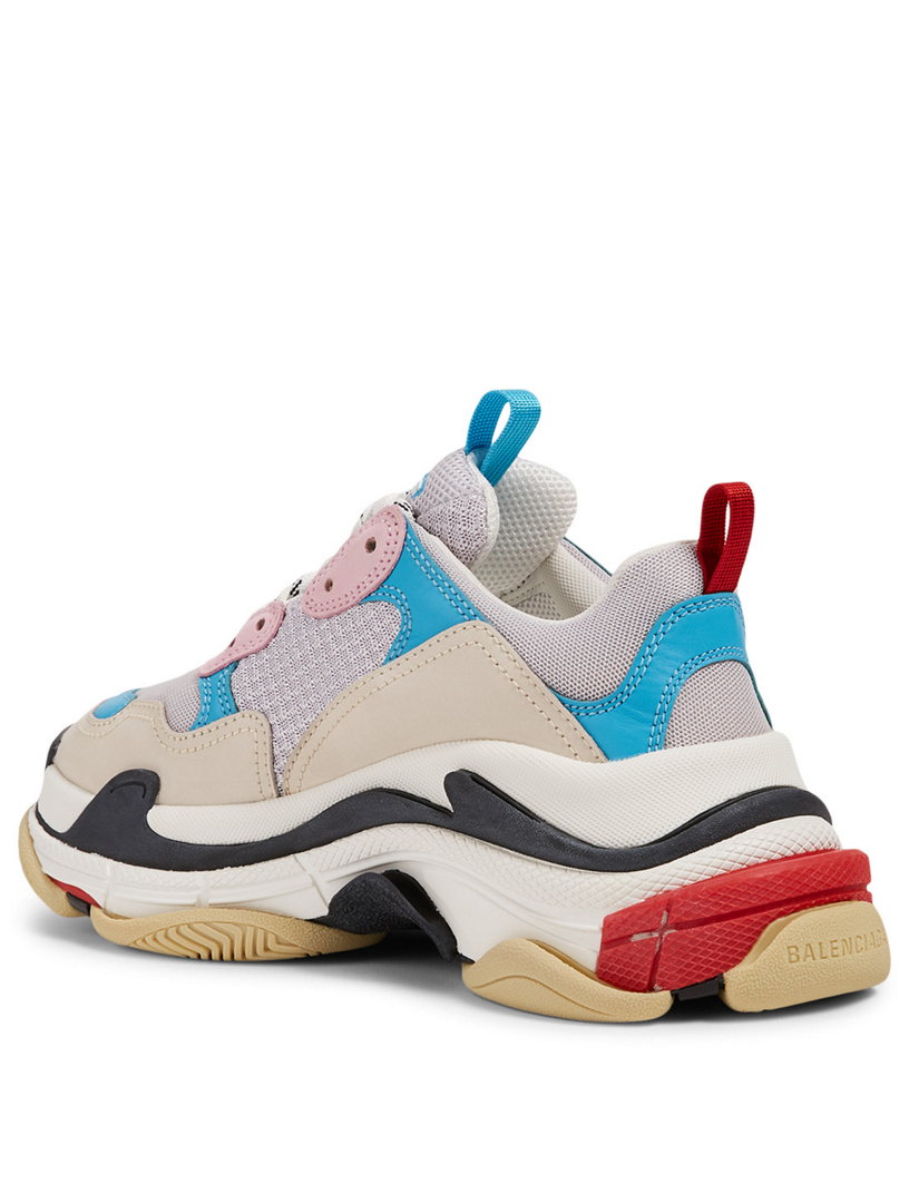 0e23049 balenciaga triple s sneaker white yellow pink shoes for sale