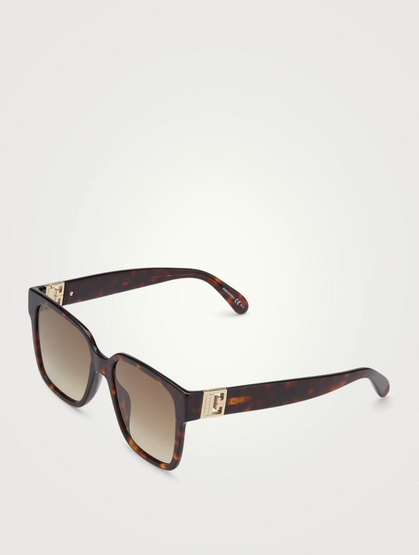 givenchy green square sunglasses