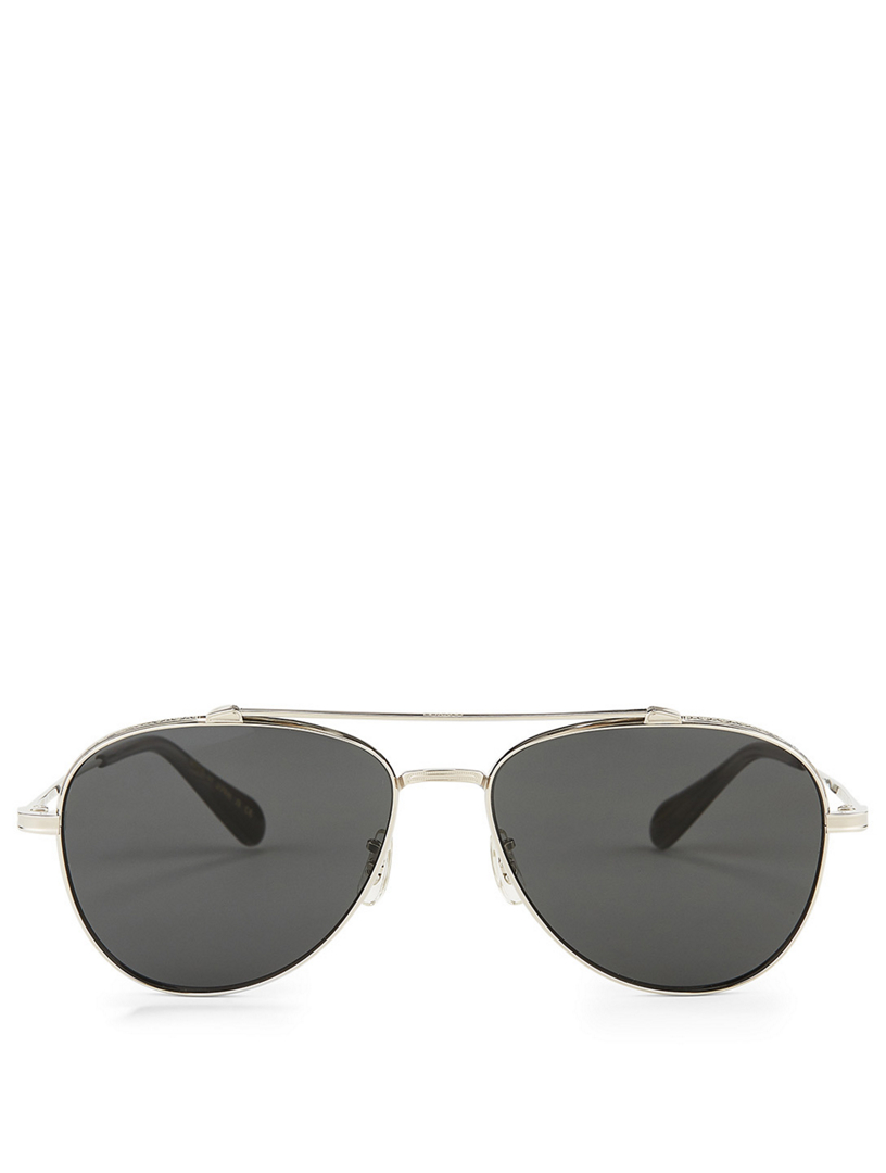 OLIVER PEOPLES Rikson Aviator Sunglasses | Holt Renfrew Canada