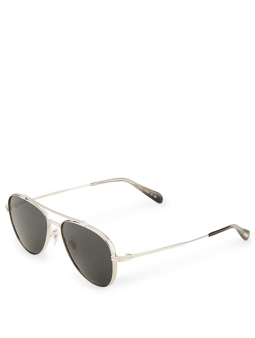 OLIVER PEOPLES Rikson Aviator Sunglasses | Holt Renfrew Canada