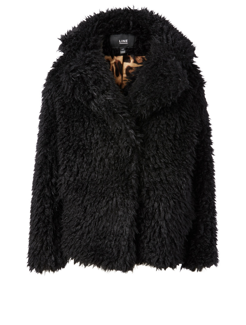 LINE Krista Faux Fur Coat | Holt Renfrew Canada