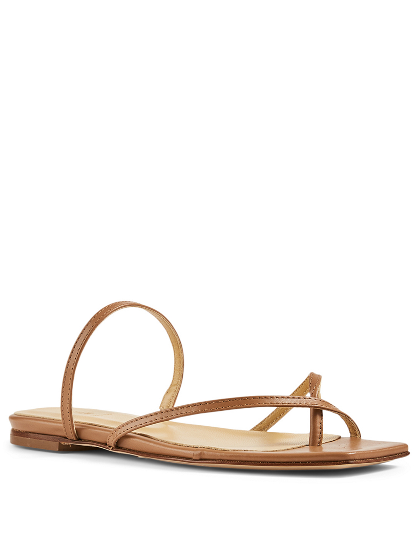 aeyde marina leather slides
